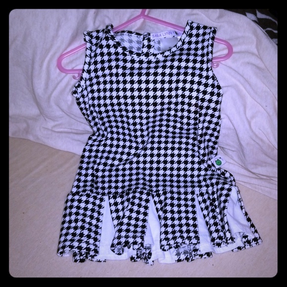 2T SARA LYNN TOGS HOUNDSTOOTH DRESS - Picture 1 of 4